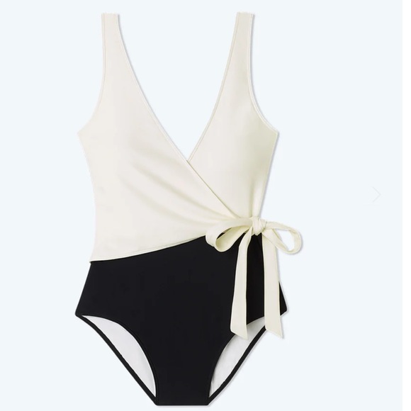 Summersalt NWOT The Perfect Wrap One-Piece Sea Urchin & White Sand - Picture 1 of 6